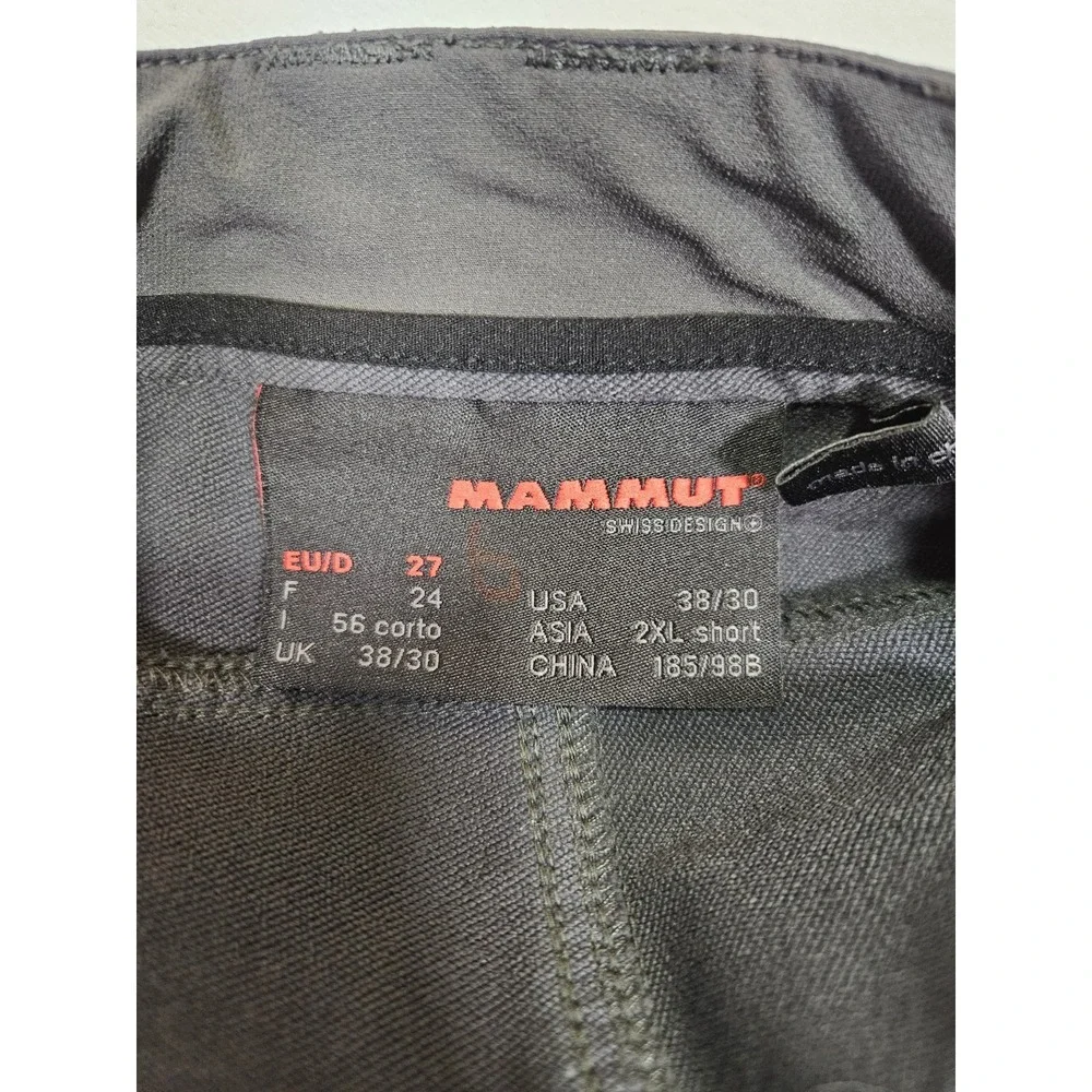 Mammut Pant Mens 37x28 Gray Cotton Straight Leg Climbing Hiking Gorpcore Stretch